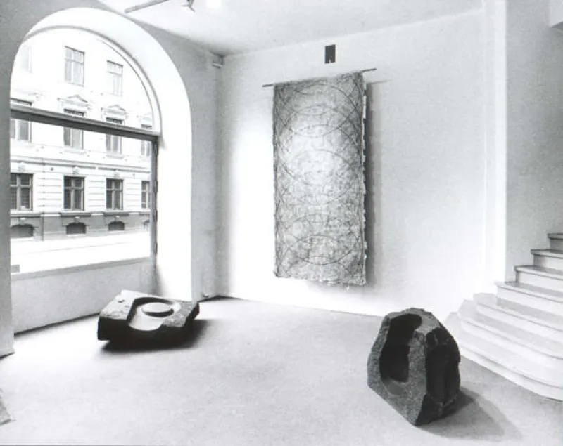 nteriör från separatutställning
på Galleri Oijens,
Göteborg 1996
